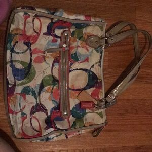 Authentic coach shoulder bag
